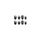 Black Flame Star and Moon Varnish for Nail Enhancement with Water Drop Effect - nail enhancement black flame star moon