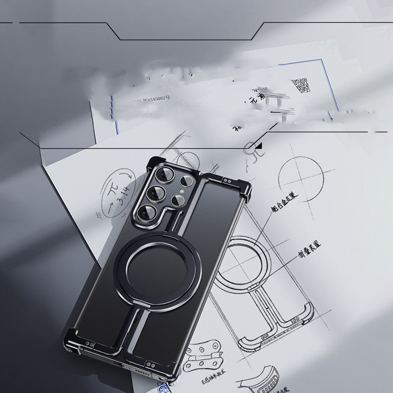 Black Frameless Magnetic Bracket for Shockproof Heat Dissipation Contact - Teleplus frameless magnetic bracket