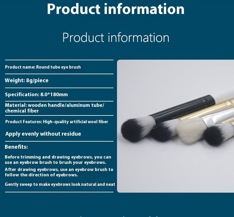 Black Gold Hair Brush with Two-Color Fiber Wool and Wooden Handle - Teleplus single soft brush black gold