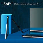 Black Gold Hair Brush with Two-Color Fiber Wool and Wooden Handle - Teleplus single soft brush black gold