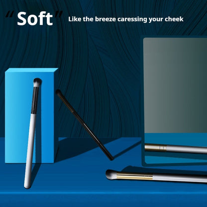 Black Gold Hair Brush with Two-Color Fiber Wool and Wooden Handle - Teleplus single soft brush black gold