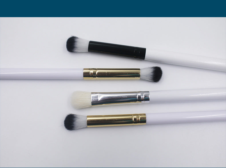 Black Gold Hair Brush with Two-Color Fiber Wool and Wooden Handle - Teleplus single soft brush black gold