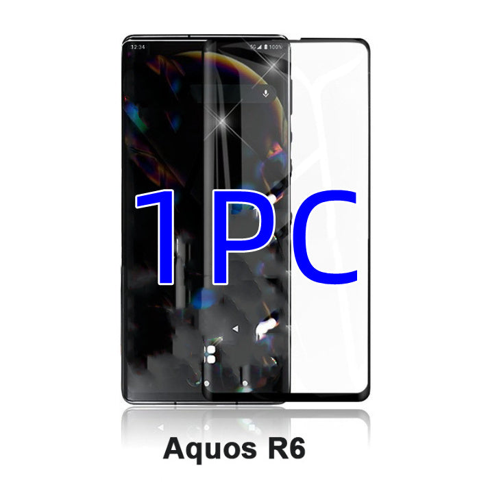 Black HD Tempered Glass for Aquos Zero2 and R6 Curved Screen with Edge - Teleplus curved screen cover black edge mobile