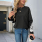 Black Lace Pullover Long Sleeve Casual Top Womens Asian Sizes S to XL