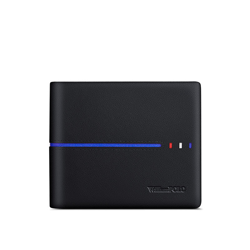 Black Layer Cowhide Leather Wallet for Men Suitable Weddings and Holidays in the United States - Every Occasion Mood