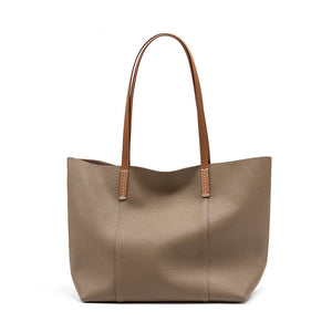Black Leather Handmade Cowhide Portable Shoulder Bag for Men and Women - Teleplus layer cowhide handmade tote portable