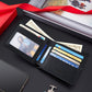 Black Leather Wallet for Men Heartfelt Gift Suitable United States and CHF - Manly That Says I Have My Life Together