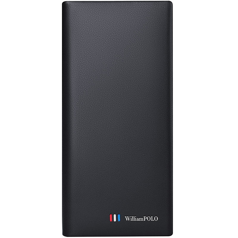 Black Leather Wallet for Men Solid Color Gift United States Buyers - Short Size Cowhide Business and Fun united states