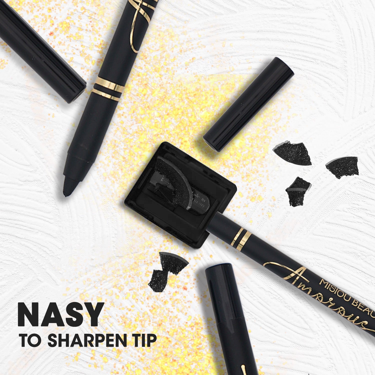 Black Liquid Eyeliner for All Skin Types Professional Makeup Tool - Teleplus black liquid eyeliner professional makeup