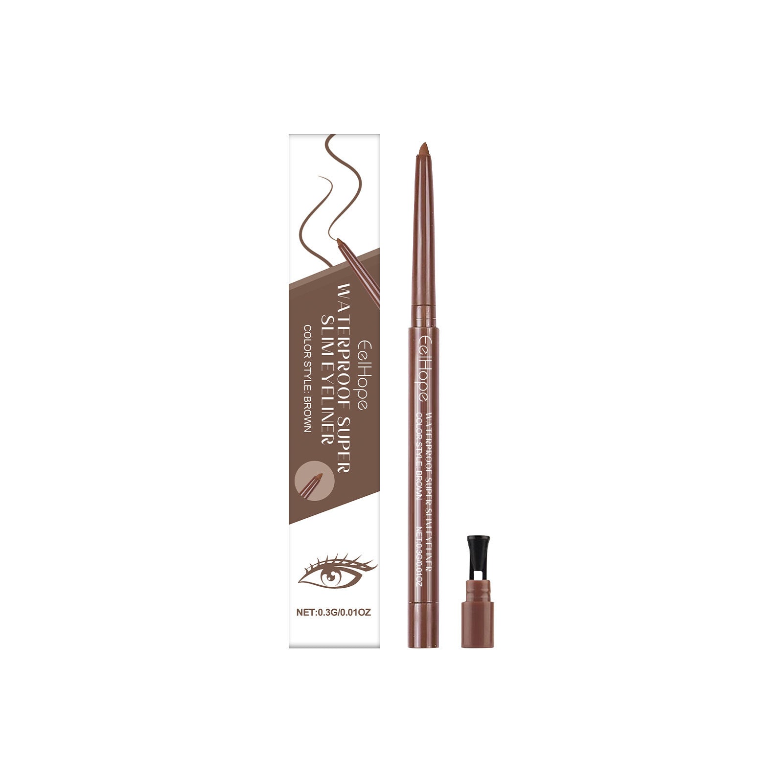 Black Long Lasting Fade-Resistant Silky Smooth Eyeliner 0.3g - fade eyeliner silky smooth daily long lasting
