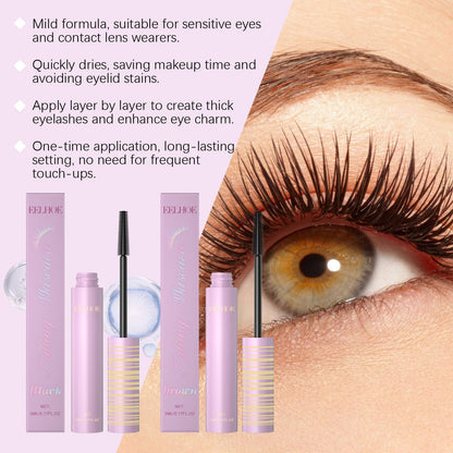 Black Mascara Brush and Comb Lash Tool with Natural Ingredients for Eyes - mascara brush black comb lash tool