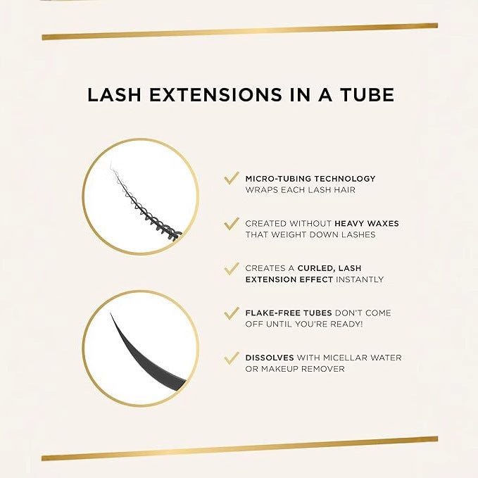 Black Mascara Brush and Comb Lash Tool with Natural Ingredients for Eyes - mascara brush black comb lash tool