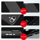 Black Minimalist Shockproof Phone Case Compatible with iPhone 13 12 11 Pro