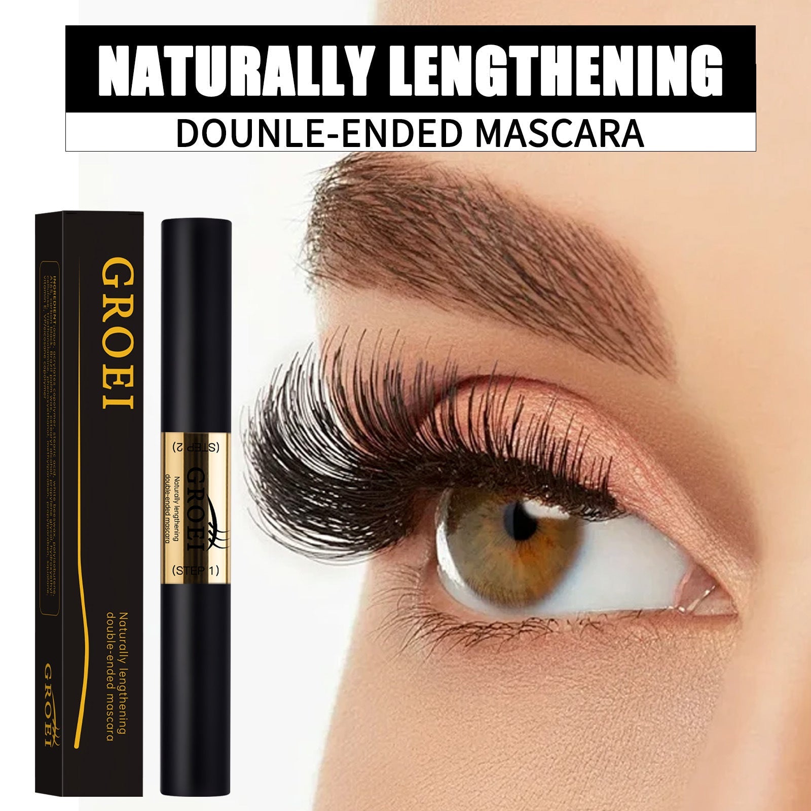 Black Net 3g Mascara with Vitamin E and Squalane for Lash Shaping - Teleplus eye lash glue cream shaping