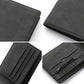 Black or Dark Brown Leather Card Holder with Breathable Polyester Lining - Teleplus dark brown leather card holder