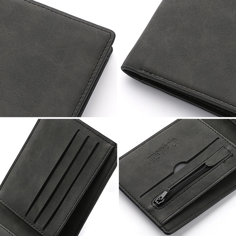 Black or Dark Brown Leather Card Holder with Breathable Polyester Lining - Teleplus dark brown leather card holder