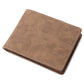 Black or Dark Brown Leather Card Holder with Breathable Polyester Lining - Teleplus dark brown leather card holder
