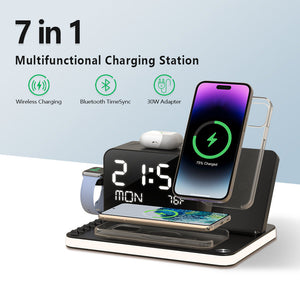 Black PD Fast Charger 30W for United States with Wireless Charging Compatibility - Charge Your Phone and Light Up