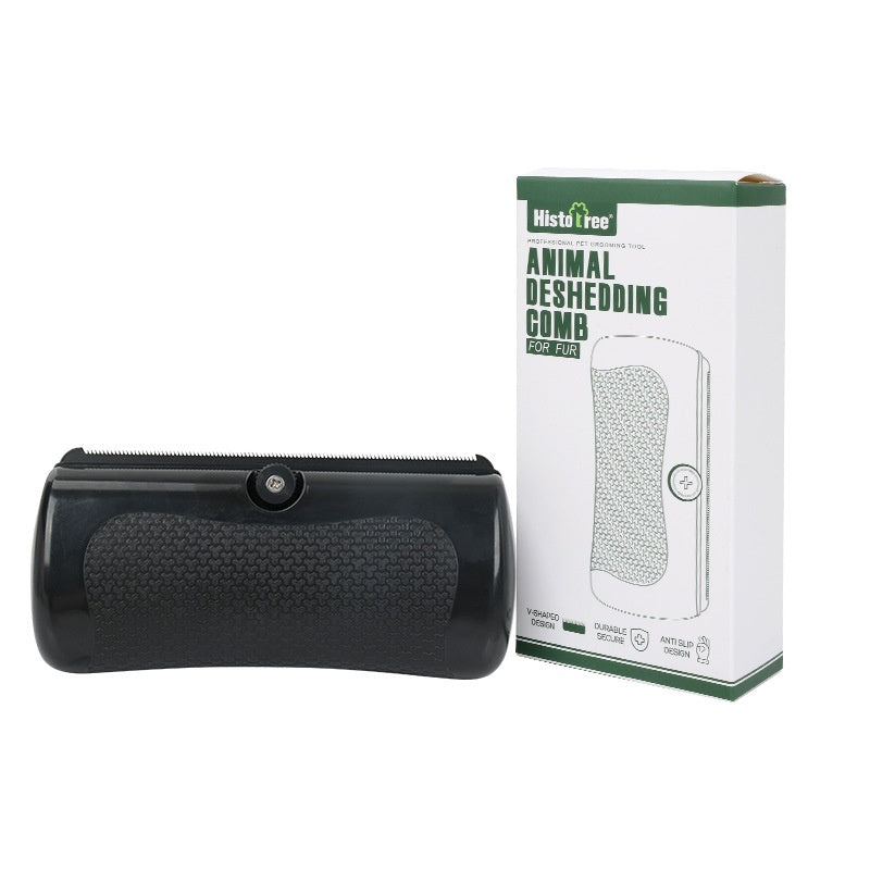 Black Pet Comb for Dogs Grooming and Shedding Removal Tool - pet comb