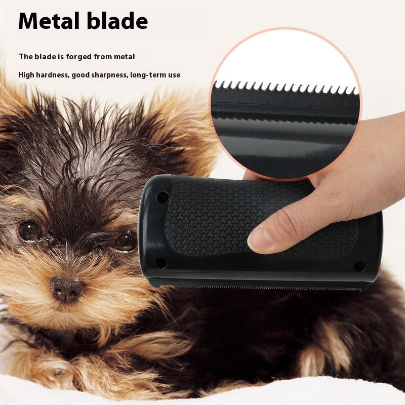 Black Pet Comb for Dogs Grooming and Shedding Removal Tool - pet comb