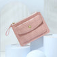 Black Pink and Brown Zipper Coin Purse with Card Slot for Women - Purse: Fashion Meets Functionality Fun zipper coin