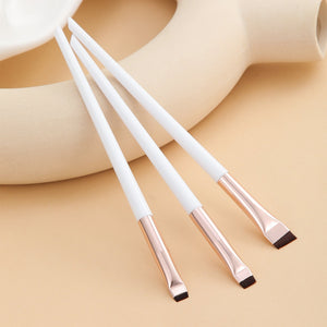 Black Plastic Handle Eyeliner Brush with Oblique Head for Precise Makeup - Teleplus blade eyeliner brush fine oblique