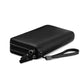 Black PU Leather Anti-Theft Card Holder Suitcase with Multiple Compartments - Teleplus anti-theft card holder teleplus