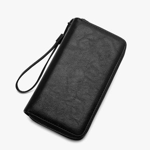 Black PU Leather Anti-Theft Card Holder Suitcase with Multiple Compartments - Teleplus anti-theft card holder teleplus