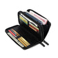 Black PU Leather Anti-Theft Card Holder Suitcase with Multiple Compartments - Teleplus anti-theft card holder teleplus