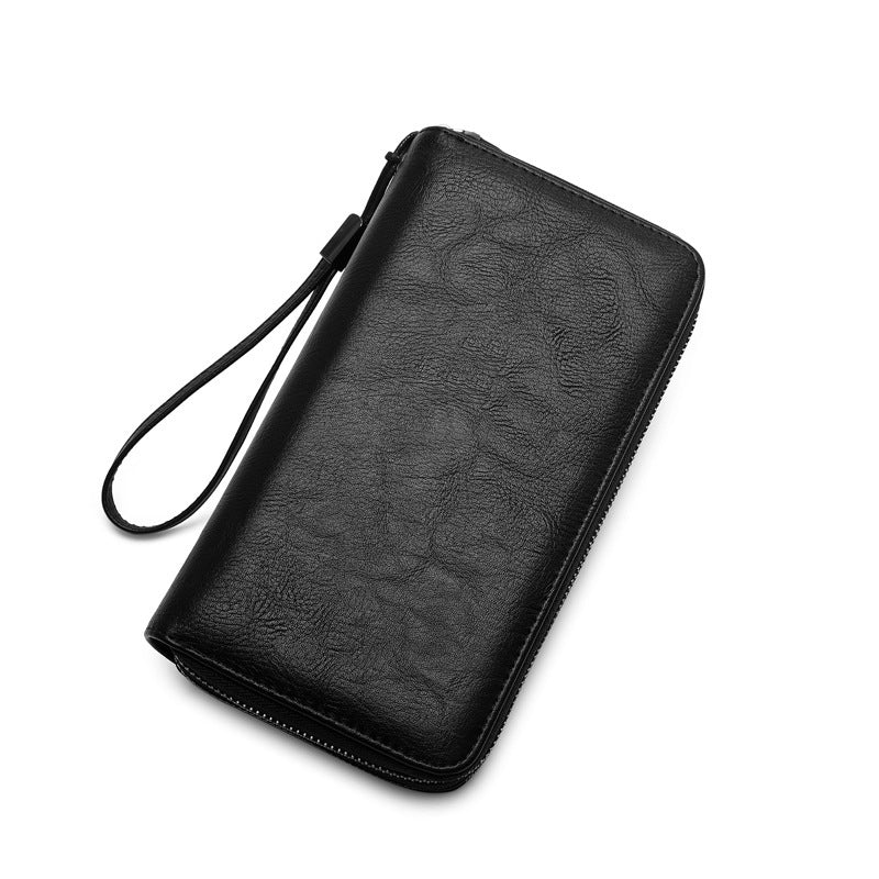 Black PU Leather Anti-Theft Card Holder Suitcase with Multiple Compartments - Teleplus anti-theft card holder teleplus