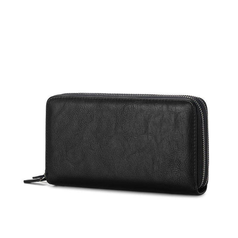 Black PU Leather Anti-Theft Card Holder Suitcase with Multiple Compartments - Teleplus anti-theft card holder teleplus
