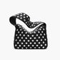 Black Rivet Underarm Shoulder Bag with Metal Motorcycle Design - rivet underarm shoulder black metal motorcycle bag