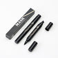 Black Seal Eyeliner 2-in-1 Double-Headed Triangle for Universal Skin - Teleplus triangle seal eyeliner double-headed