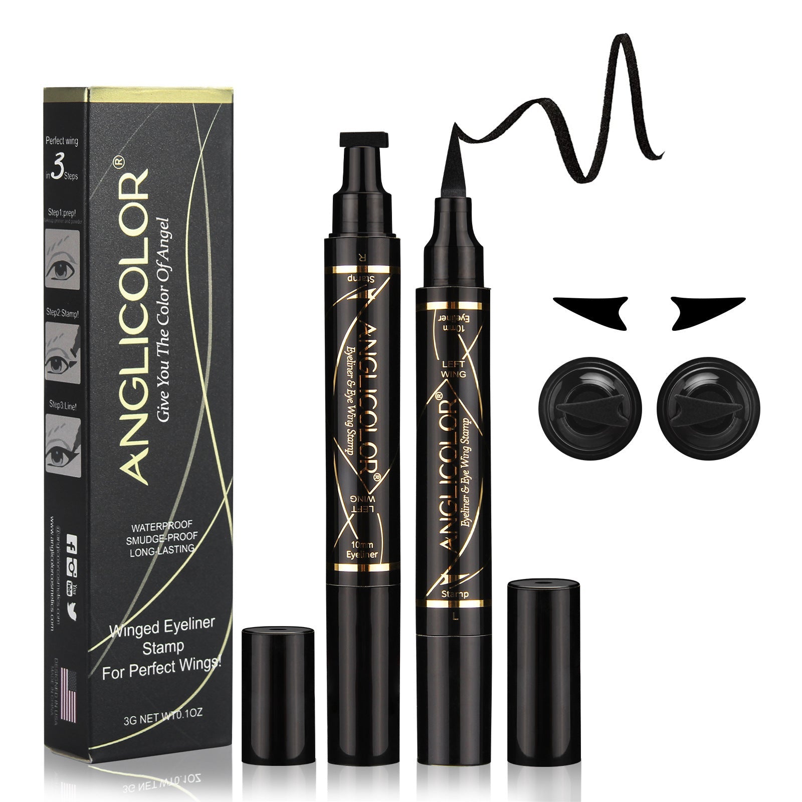 Black Seal Eyeliner Waterproof Long-Lasting 3 Years Shelf Life - Teleplus Long Lasting seal eyeliner waterproof