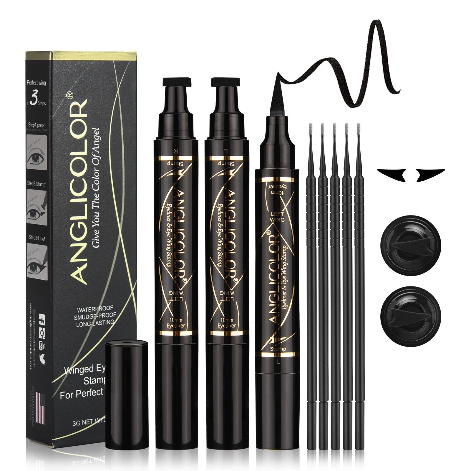 Black Seal Eyeliner Waterproof Long-Lasting 3 Years Shelf Life - Teleplus Long Lasting seal eyeliner waterproof