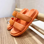 Black Sheepskin Flat Heel Slippers with Rubber Foam Sole - Teleplus black sheepskin flat rubber foam sole heel