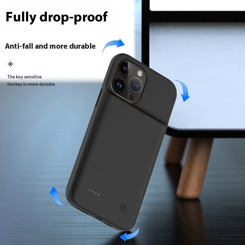 Black Shell Wireless Power Bank with Soft Case for Apple Devices - Teleplus splint battery mobile wireless power bank