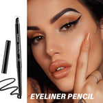 Black Silky Easy Long Lasting Color Eyeliner Set with Bloom Heads - Teleplus eyeliner silky easy color long lasting