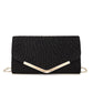 Black Silver Gold Chain Crossbody Bag for Evening Dinner - evening dinner chain crossbody bag