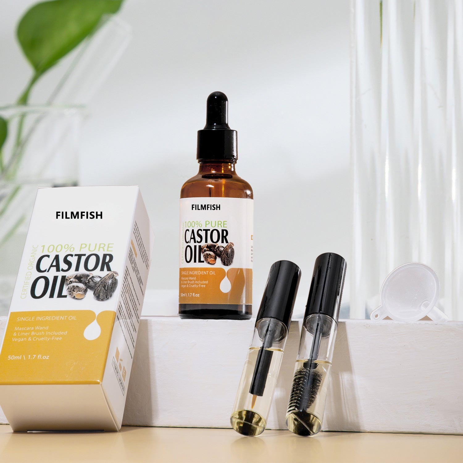 Black Smudge Care Mascara 50ml for Universal Skin Types with Long-Lasting Formula - Teleplus smudge care mascara