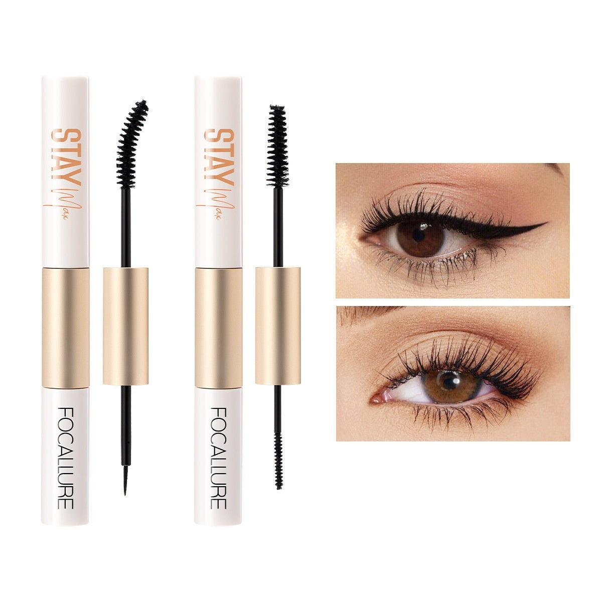 Black Standard Mascara and Eyeliner Set for Special Purposes with Packing List - Teleplus mascara eyeliner special