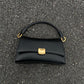 Black Underarm Baguette Bag Portable Crossbody with Double Shoulder Connector - Teleplus black underarm baguette bag