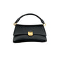 Black Underarm Baguette Bag Portable Crossbody with Double Shoulder Connector - Teleplus black underarm baguette bag