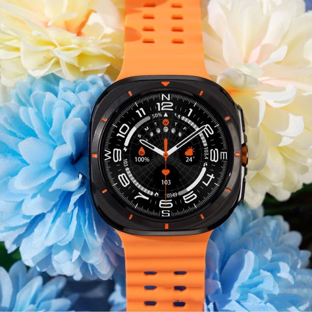 Black Vinyl Smart Watch with Bluetooth Calling Heart Rate and Waterproof Features - Teleplus smart watch bluetooth