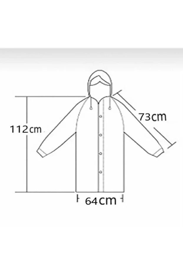 Black Waterproof & Windproof Raincoat