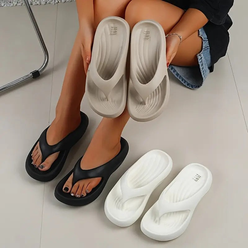 Black White Gray EVA Flip Flops for Men and Women Sizes 36 to 45 - Teleplus eva flip flops gray white