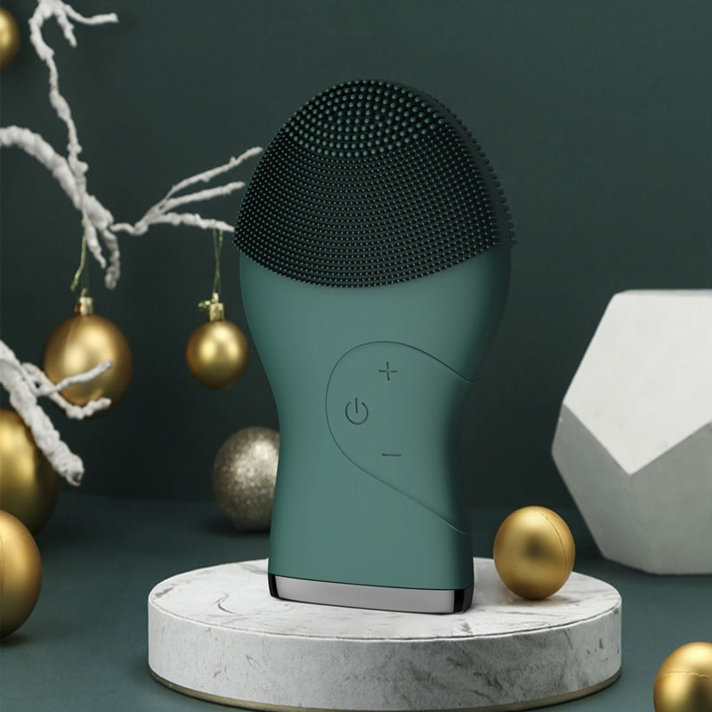 Super Vibrating Ultrasound Blackhead Remover Electric Silicone Cleansing Device - Wave Goodbye to Blackheads