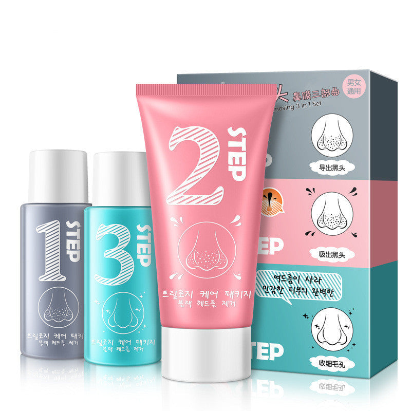 Blackhead Three-Step Curved Skin Care Set - Conquer Blackheads with Our Curved Skin Care Set