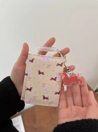 Blue Bottle Cap Sausage Wallet with Bow Pendant for United States Buyers - Wallet: A Delight united states chf