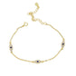 Blue Horse Eye Micro-inlaid Zircon Women’s Bracelet - Gold Plated Blue Horse Eye Zircon Women’s Bracelet